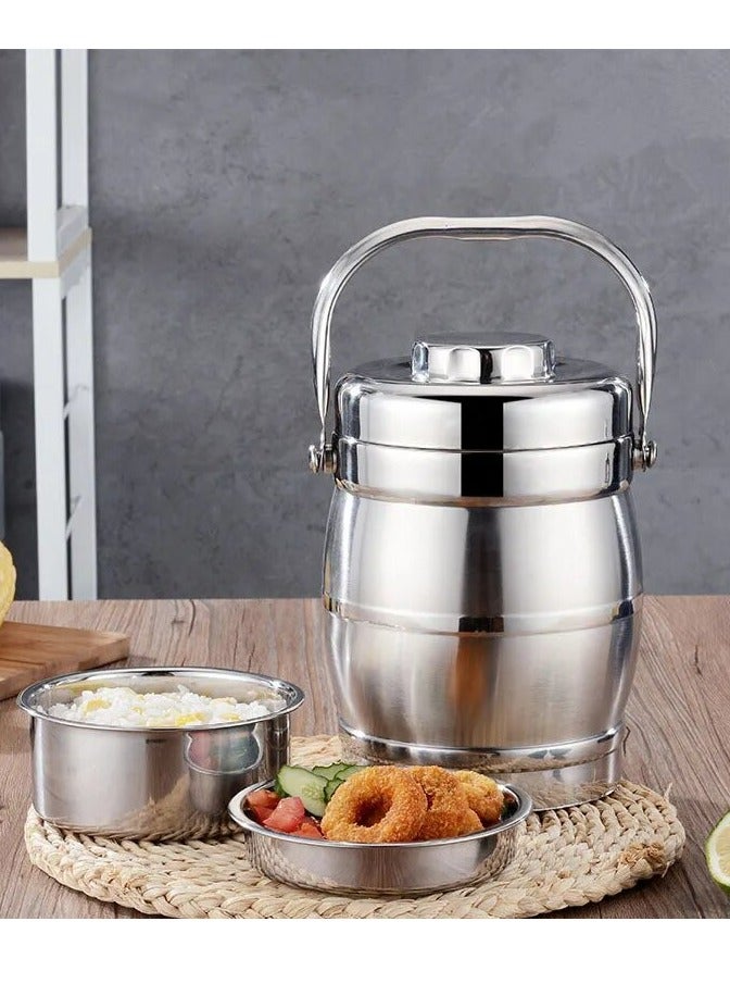 ALMUFARREJ Stainless steel food container Size 2.4 L  - Image 2