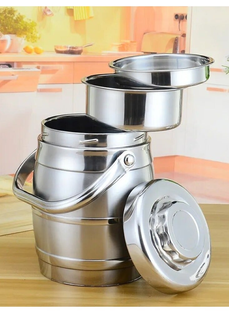 ALMUFARREJ Stainless steel food container Size 2.4 L  - Image 4