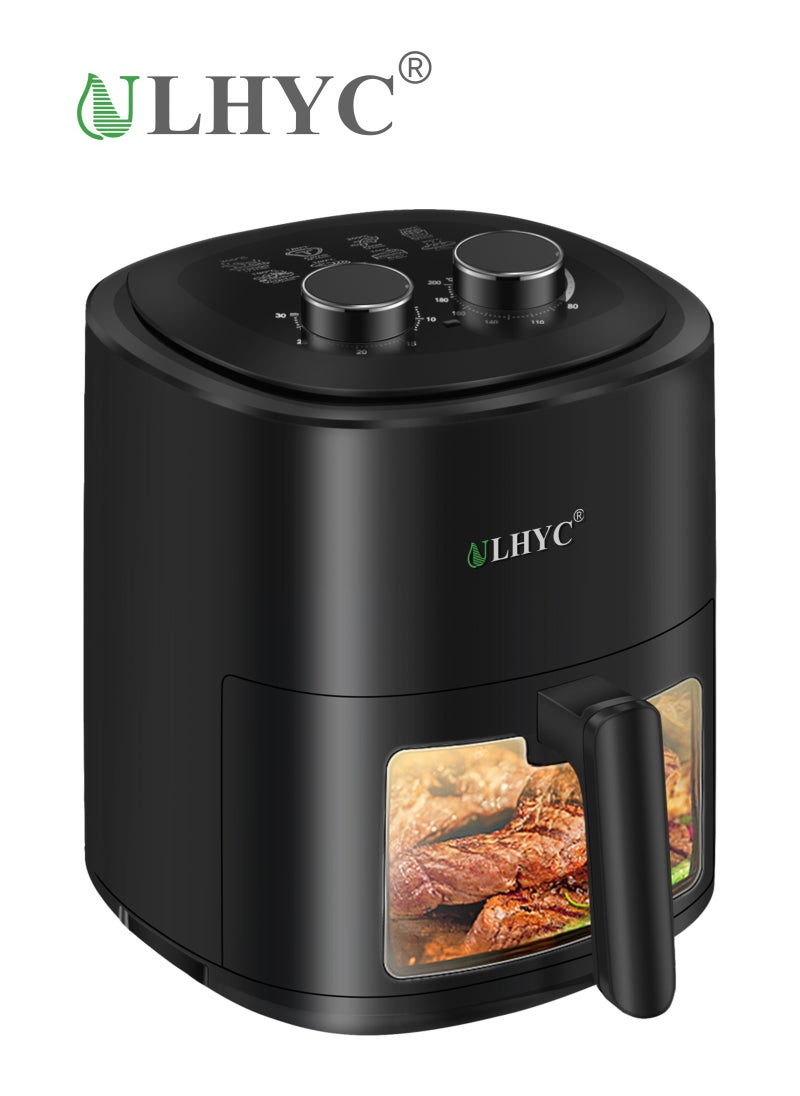 ULHYC 5L Large Capacity Home Air Fryer, 1200W, Fast Heating, Precise Digital Temperature Control, Healthy Oil-Free Cooking, Multiple Preset Menus, Save Time and Electricity  - Image 1