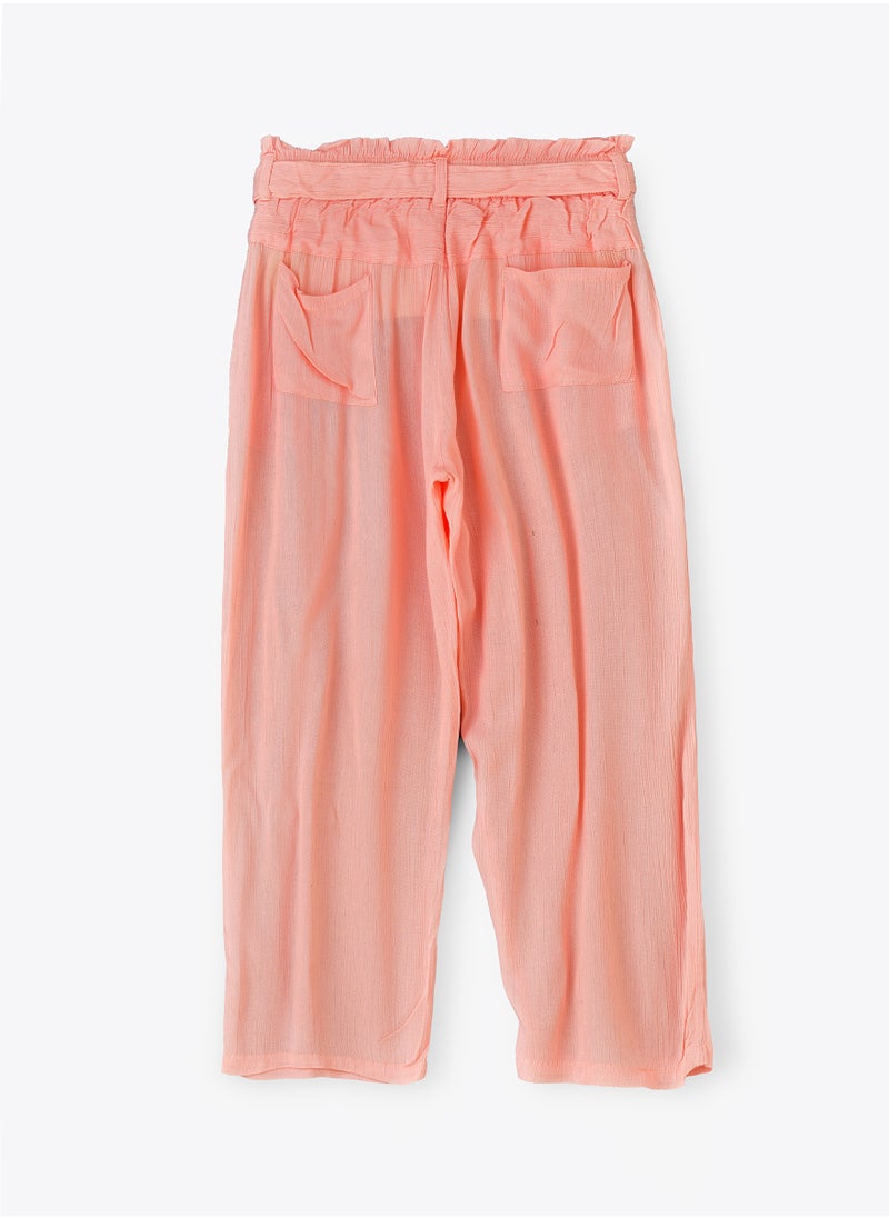 Jelliene - Trendsetter: Girls' Comfy Crepe Pants Effortless Style for Summer - Image 1