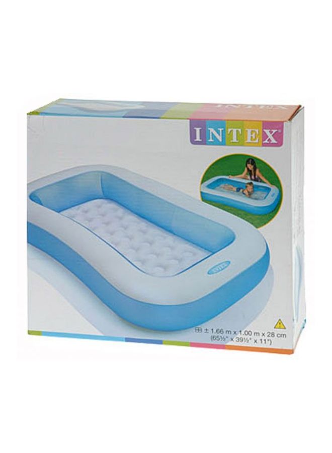 INTEX Rectangular Baby Pool Model (57403) 166x100x25cm - Image 4
