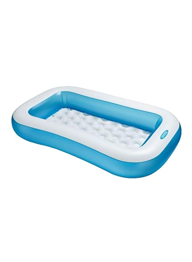 INTEX Rectangular Baby Pool Model (57403) 166x100x25cm - Image 1