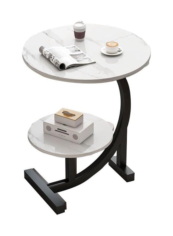 DubaiGallery Small coffee table light luxury side a few small apartment living room sofa mini coffee table balcony bedroom bed place table corner - Image 2