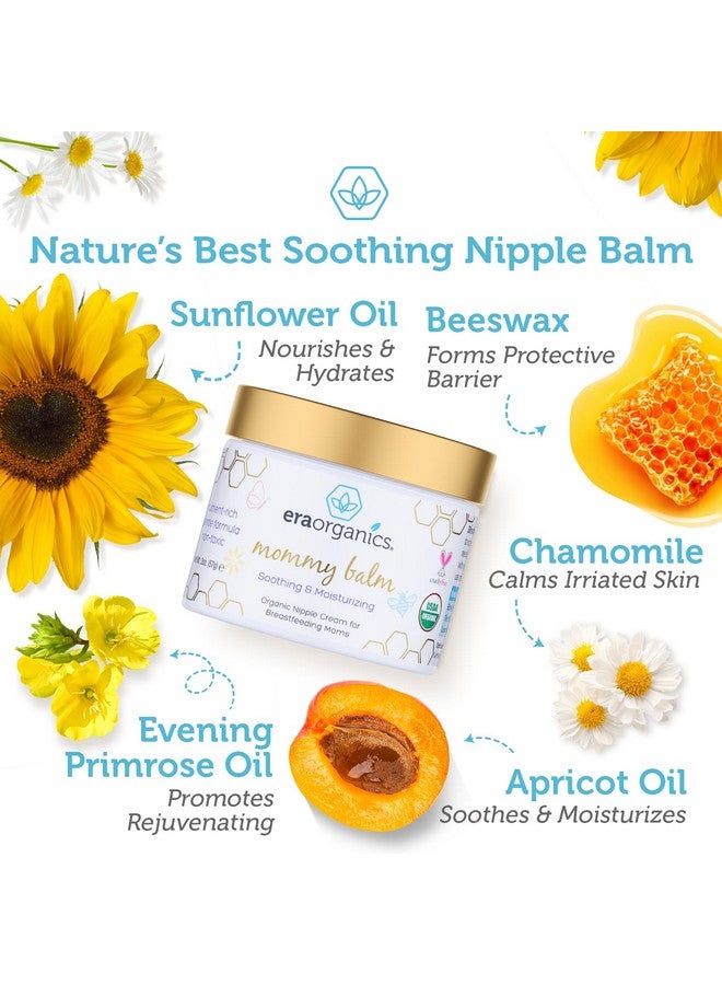 Era Organics Soothing Nipple Butter Breastfeeding Cream Calming And Moisturizing For Chapped Sensitive Skin Usda Organic Nipple Cream For Breastfeeding Baby Friendly Organic Nipple Balm - Image 3