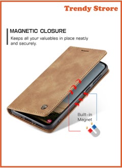 CaseMe For Samsung Galaxy A56 Cover, Soft PU Leather Shockproof Mobile Phone Wallet Case, Full Body Protective Flip Cover Magnetic Adsorption Back Cover  - Image 3