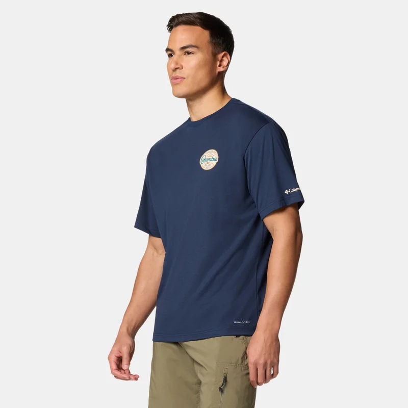 Columbia Blue Men's Cedar Trail Graphic T-Shirt for Men | Best Price UAE