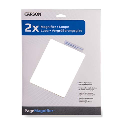 Carson 2x Power Rigid Frame 8.5x11 Inch Page Magnifier for Reading Newspapers, Magazines, Books and More (DM-21) - Image 5