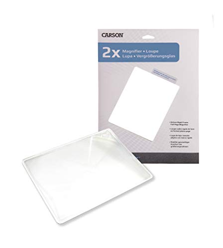 Carson 2x Power Rigid Frame 8.5x11 Inch Page Magnifier for Reading Newspapers, Magazines, Books and More (DM-21) - Image 4