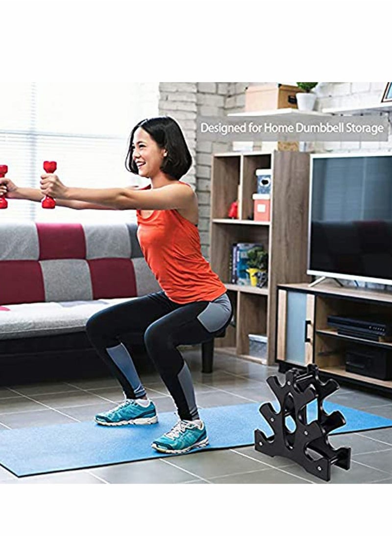Excefore - Dumbbell Rack Stand, 3 Tier Dumbbells Weights Handle Hand Weight Tower, Holds 30 Pounds(Without Dumbbells) - Image 1