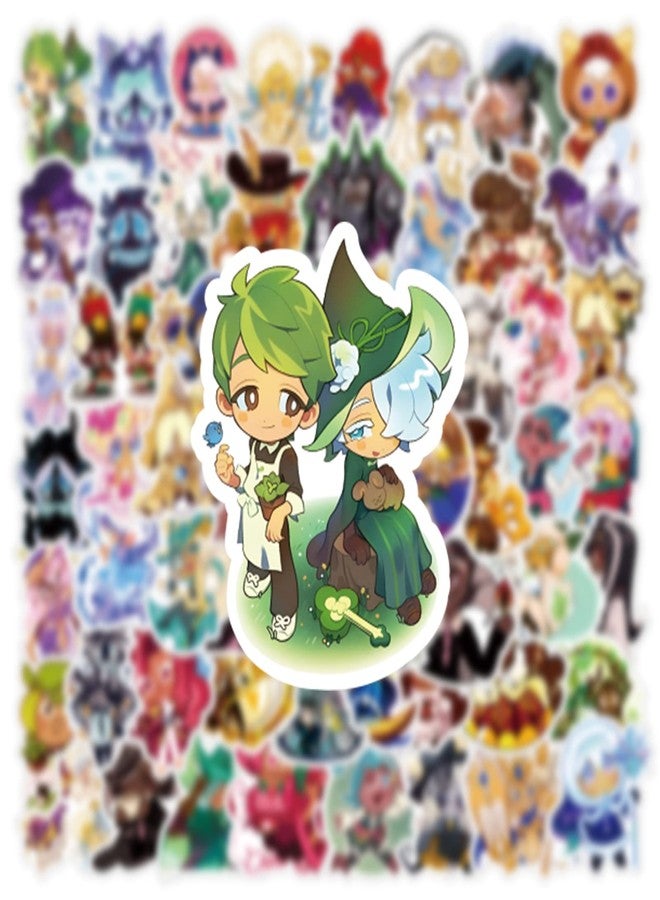 BLCAFEE 62 Pcs Cookie Run Kingdom Aesthetics Cartoon Waterproof Vinyl Stickers for Boys Adults for Water Bottles Laptop Suitcase for Birthday Party Supplies Halloween Decoration Favors - Image 3