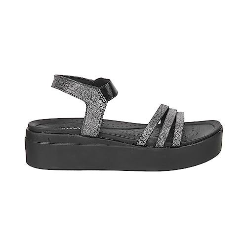 Metro Women Gun Metal Wedge Heel Fashion Sandal UK/3 EU/36 (34-110) - Image 3