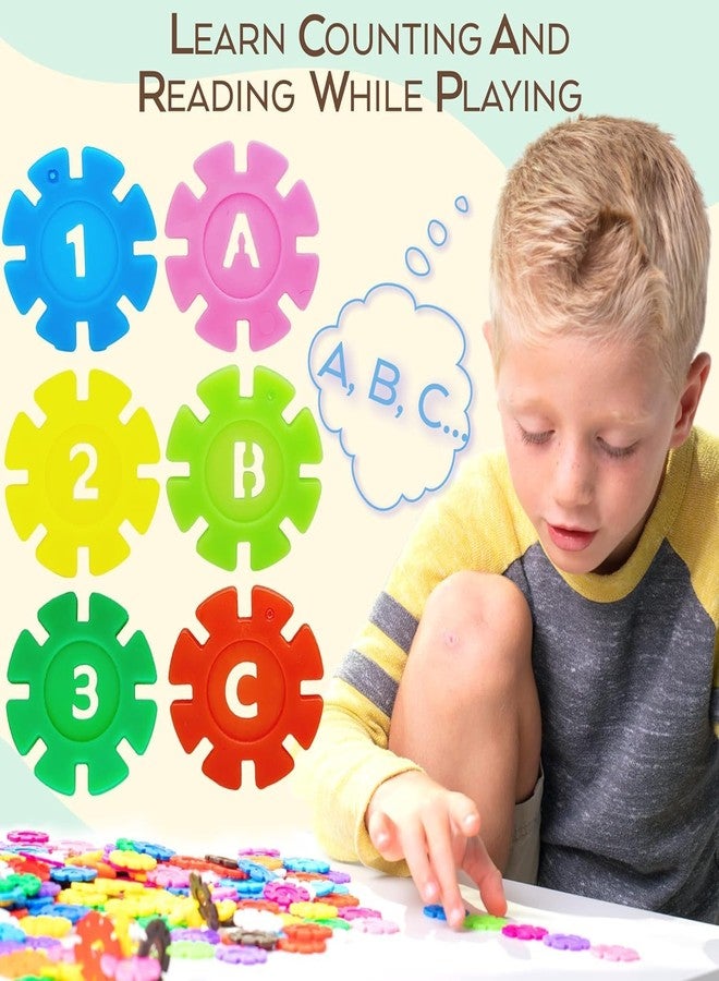 ARIDAM Montessori Coin Wheel Puzzle Toy for Kids, Multicolor Plastic Educational Toy Set with Storage Container, Letters and Numbers - Image 3