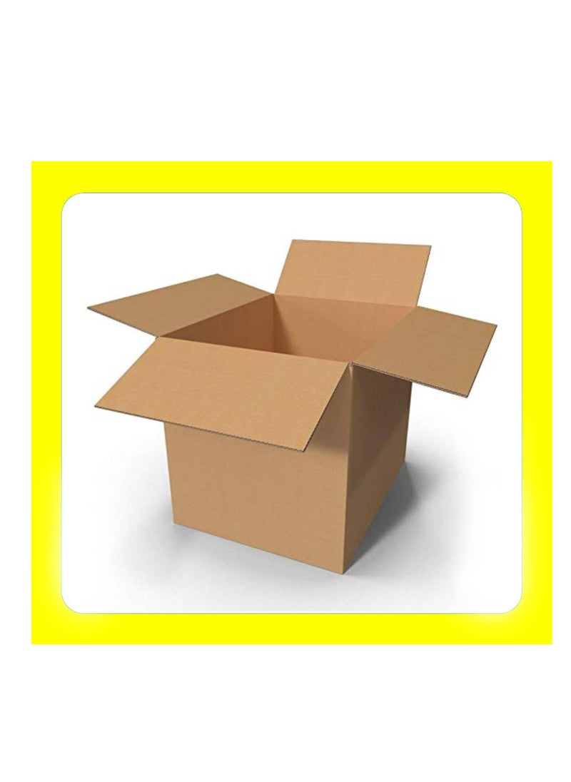 ECVV ECVV [5 Pack] Large Double Wall 100% Recyclable Corrugated Cardboard Moving Boxes with 32 KG Capacity, [45 x 45 x 70 cm] Brown Carton for Packaging, Shipping and Storage, 5 ply Brown  - Image 3