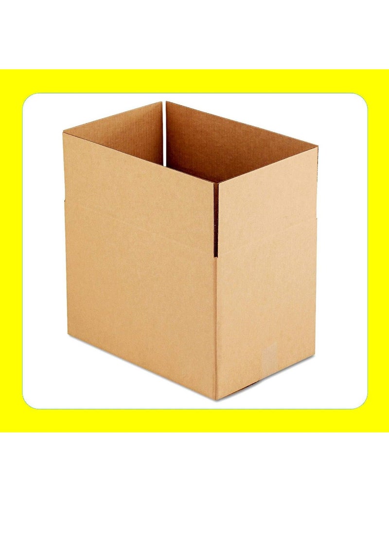 ECVV ECVV [5 Pack] Large Double Wall 100% Recyclable Corrugated Cardboard Moving Boxes with 32 KG Capacity, [45 x 45 x 70 cm] Brown Carton for Packaging, Shipping and Storage, 5 ply Brown  - Image 4