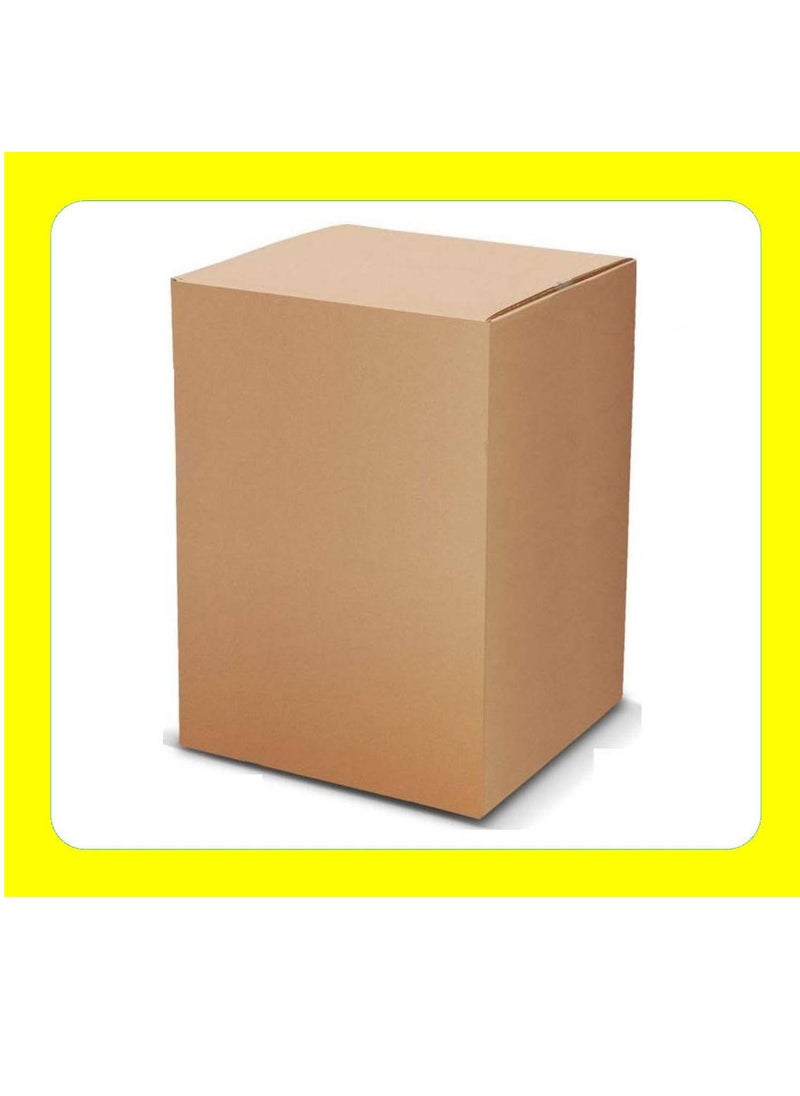 ECVV ECVV [5 Pack] Large Double Wall 100% Recyclable Corrugated Cardboard Moving Boxes with 32 KG Capacity, [45 x 45 x 70 cm] Brown Carton for Packaging, Shipping and Storage, 5 ply Brown  - Image 5
