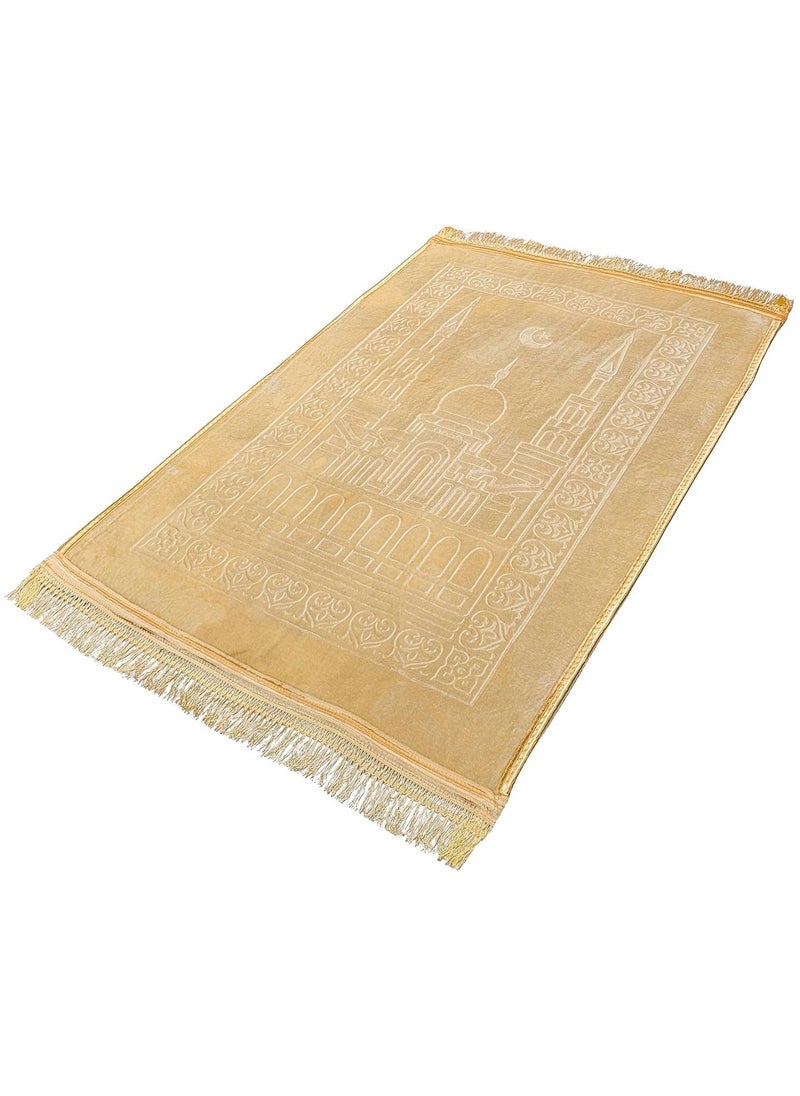 T G H Premium Anti-Slip Prayer Mat for Comfortable Praying, Adhesive Protective Backing, Corrosion-Resistant, Durable Design (80x120 cm)  - Image 1