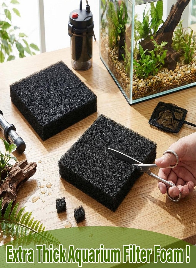 Innconee 2 Pcs 10"x10"x2" Aquarium Bio Sponge Filter Pad Filter Media Foam Sponge Cut-to-Size Foam for Aquarium Fish Tank Pond - Image 5