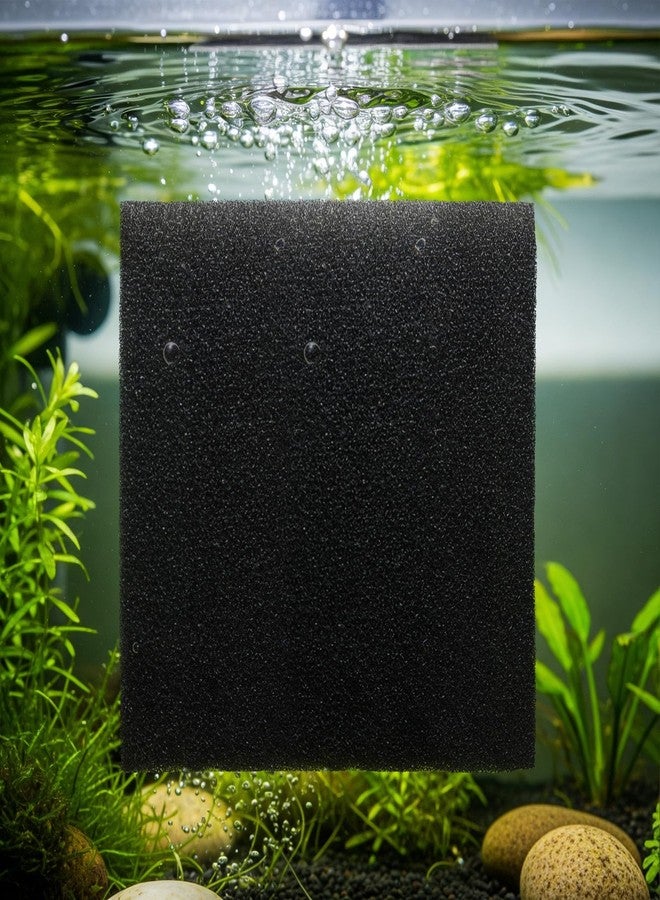 Innconee 2 Pcs 10"x10"x2" Aquarium Bio Sponge Filter Pad Filter Media Foam Sponge Cut-to-Size Foam for Aquarium Fish Tank Pond - Image 3