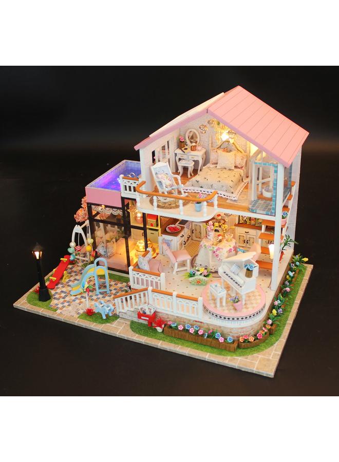 Bluejw DIY Cabin Romantic Creative Birthday Gift Handmade Attic Art Room Assembled Model Toys Sweet Words - Image 4