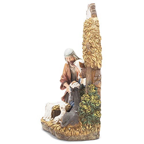 Napco Unto You a Savior is Born 10 inch Resin Nativity Scene Sculpture Figurine - Image 5