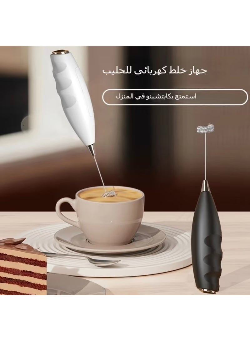 Portable electric milk frother - egg whisk, coffee whisk, latte, cappuccino, matcha with lightweight plastic bowl, ideal for travel, camping and picnics - suitable for coffee and tea drinks - Image 5