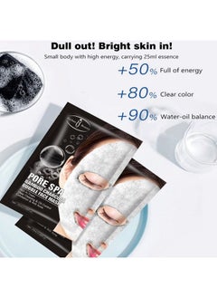 Aichun beauty Pore Spa Bamboo Charcoal Bubble Face Mask Deep Cleaning Foam Oil Control Exfoliation Anti Acne Facial Skincare 25Ml / 0.88Fl.Oz (8 Pack)  - Image 4