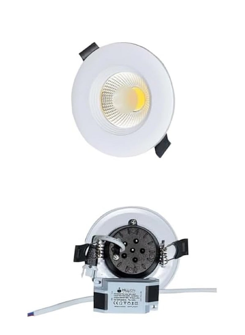 Loquat 10pcs LED COB Ceiling Light Downlight Energy Saving 7W 2 Years Warranty Yellow Plastic - Image 3
