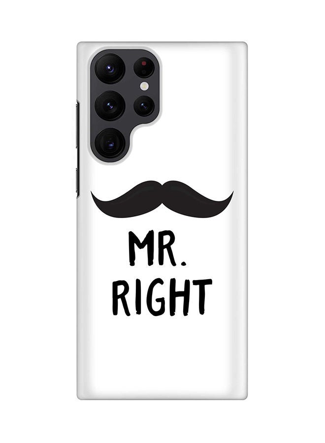 Stylizedd Case for Samsung Galaxy S22 Ultra 5G Snap Case Slim Snap Classic Series Shield Matte Finish Print - Mr. Right