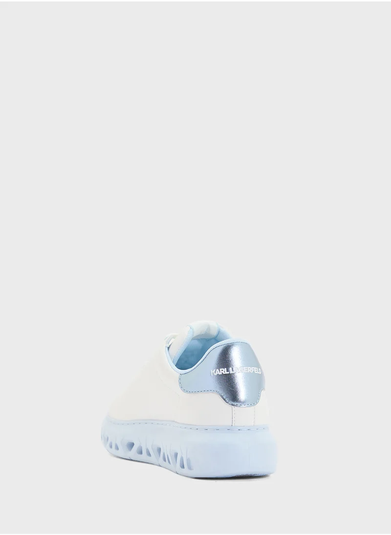 Karl Lagerfeld Kapri Kite Outline Low Top Lace Up Sneakers