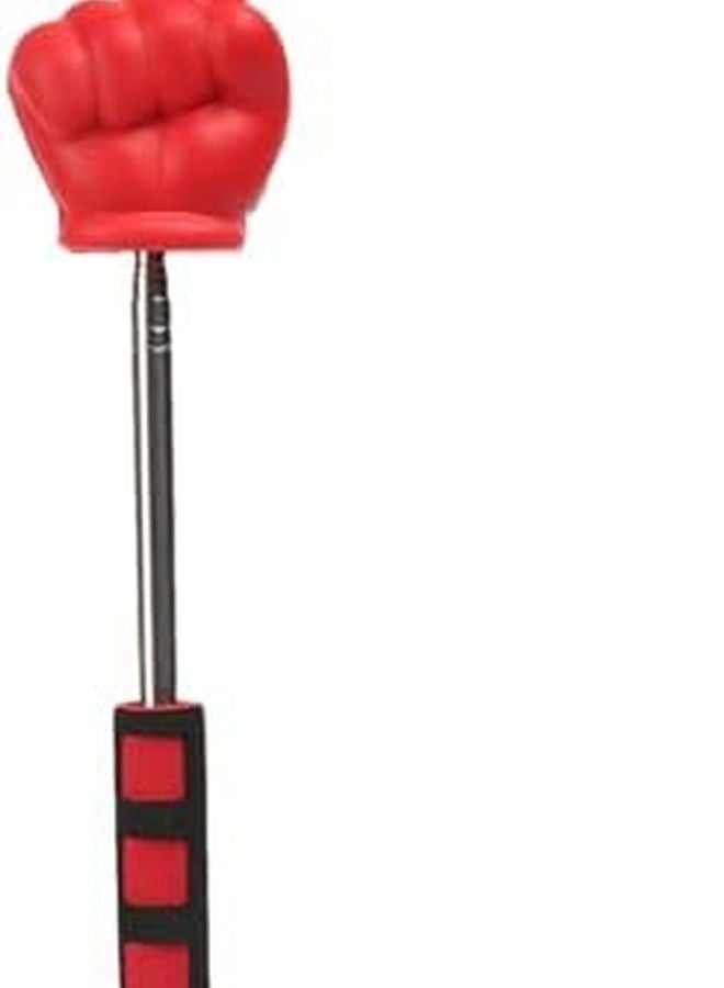 Red Retractable Teaching Pointer Stainless Steel Telescopic Classroom Whiteboard Indicator - Image 1