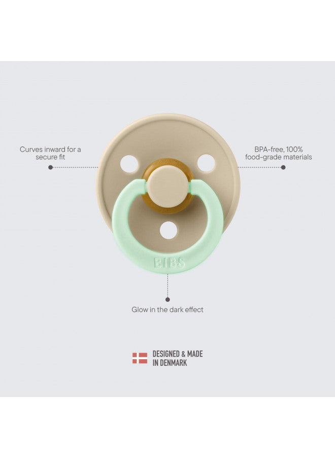 BIBS Pacifiers Colour Collection | Natural Rubber Baby Pacifier | Set of 2 BPA-Free Soothers | Made in Denmark | 18+ Months (Pack of 2) | Cloud Night - Image 3