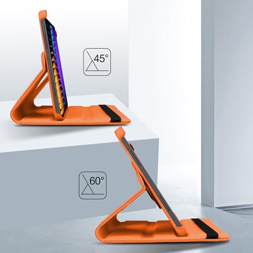 TGK 360 Rotatable Smart Flip Cover for Xiaomi Mi Pad 7 11.2 inch Case/Pad 7 Pro (Orange) - Image 5