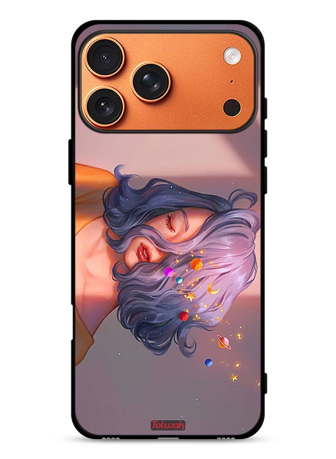 Tolwak Apple iPhone 17 Pro Max Protective Case Cover Girl And Space Art - Image 1