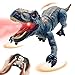 Moskiddo Remote Control Dinosaur Toys for Kids 35 57 812 1012 Electronic RC T Rex Dino Robot Toy for Boys Top Christmas Birthday Gifts for 6 7 8 9 10 11 12 Year Old Boys Color Blue - Image 3