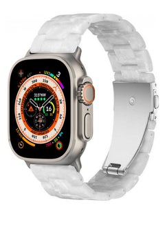 CATANES Apple Watch Strap 49mm 45mm 44mm 42mm Resin Strap Slim Resin Bracelet with Stainless Steel Metal Buckle Wristband Replacement Strap for Apple Watch Ultra2 Ultra SE Series 8/7/6/5/4/3/2/1 Multicolour  - Image 1