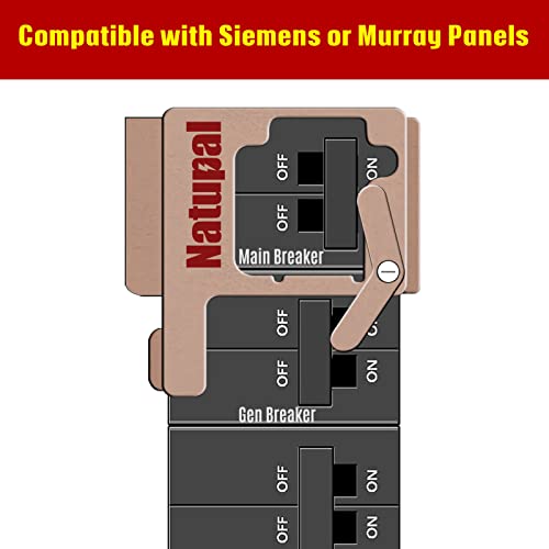 Natupal Generator Interlock Kit Compatible with Siemens and Murray, ECSBPK02 Mechanical Interlock Kit Between the Main Breaker Powered by Utility Power and Generator Powered by Standby Power. - Image 2