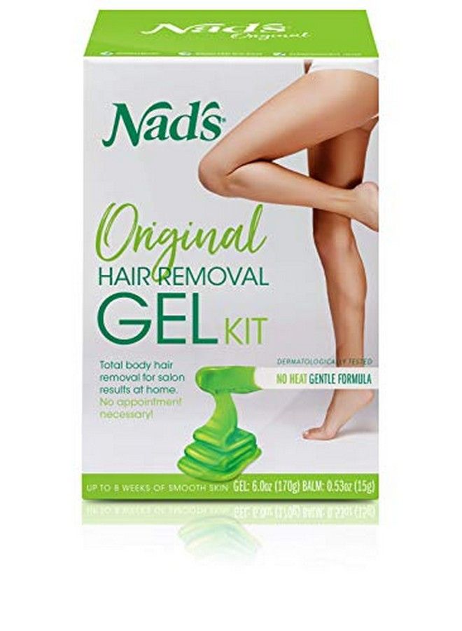 Nad's طقم شمع لإزالة الشعر بالشمع الجل للنساء للجسم + الوجه 6 أونصة - Image 2
