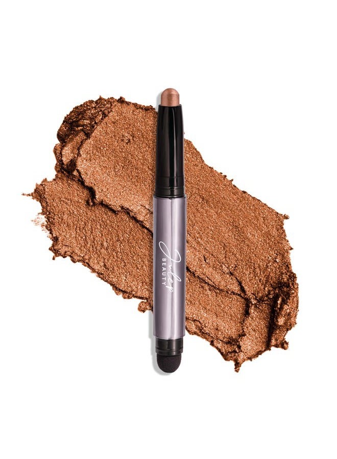 Julep Eyeshadow 101 Crème-to-Powder Waterproof Shadow Stick – Copper Shimmer – Long-Lasting, Crease-Proof, Shimmer Cream Eyeshadow with Built-in Smudger - Image 1