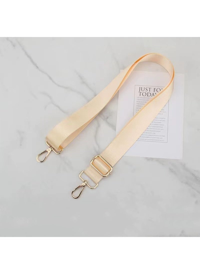 Generic Versatile Nylon Solid Color Wrap Strap for Bags 3.8cm beige 