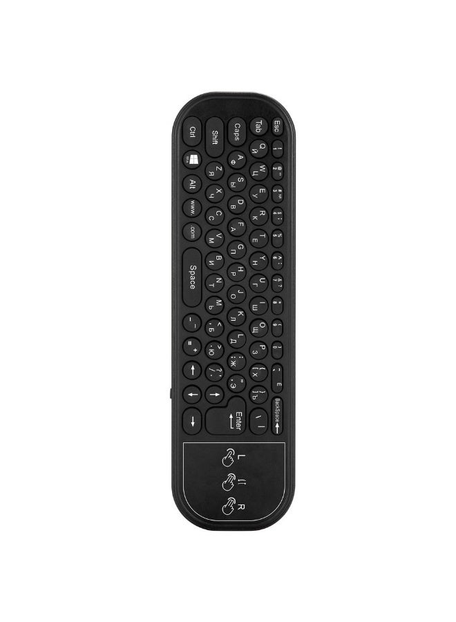 Daytoyz Rechargeable Mini Bluetooth Keyboard Voice Remote with Touchpad Backlit Portable Wireless Keyboard with 2.4G USB Dongle for PC, Projector, Android TV Box, USB Type C, Black - Image 5