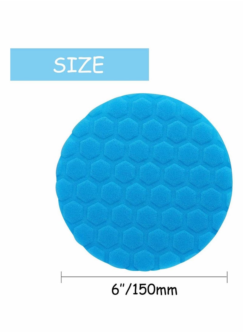 Professional Car Polishing Set 5pcs 150mm Foam Pads for Eccentric Polishing Machine Waxing and Buffing