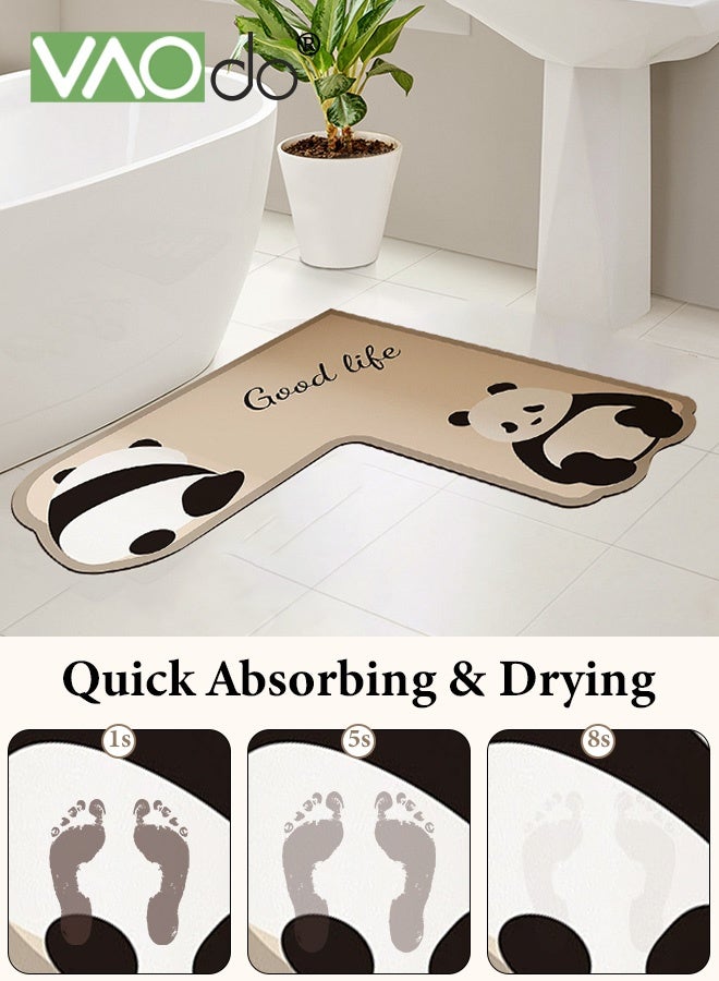 فاو دو سجادة مطبخ غير منتظمة، سجادة مطبخ مبطنة مضادة للتعب، سجادة مكتب غير قابلة للانزلاق، سجادة مطبخ مقاومة للأوساخ وسهلة التنظيف للمطبخ والأرضية والمكتب والحمام 80*80 سم - Image 4