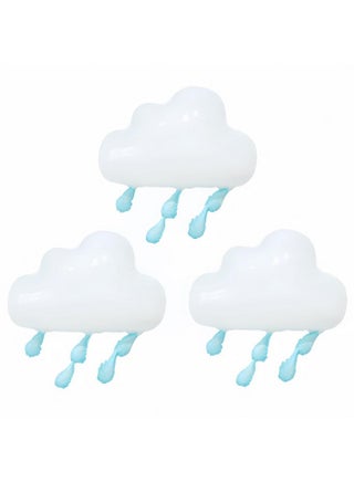 3 PCS Rain Cloud Balloons Blue Raindrop/Weather Balloon Baby Shower Themed Party Supplies/3D Cloud Decorations Hanging Raindrop/April Rainbow Spring Shower Party/Nursery Storm Weather Birthday Party - pzsku/Z4188D9B3539B3685D999Z/45/1750165411/574a7223-5be9-4607-8119-bfb1597b8f24