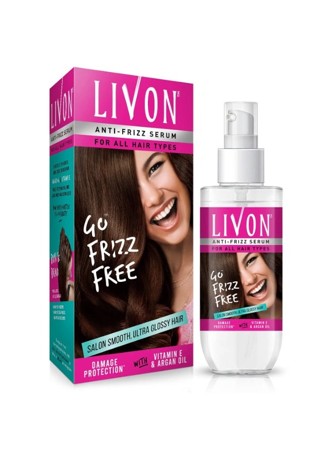 ليفون سيروم ليفون المضاد للتجعد لجميع أنواع الشعر يحمي من التلف مع فيتامين إي وزيت الأرجان 50 مل - Image 2