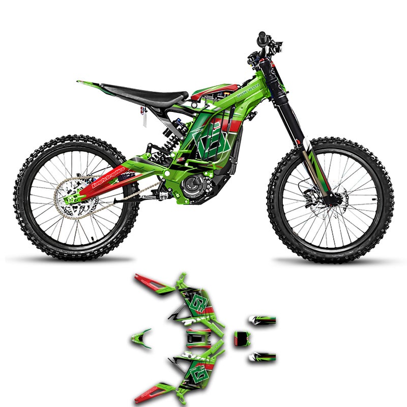 Kungfu Graphics Decal Kit for Surron SurRon Light Bee X LBX for Segway X160 X260 with DNM Fork Offroad Motorcycle Dirt eBike SRX17N010KO