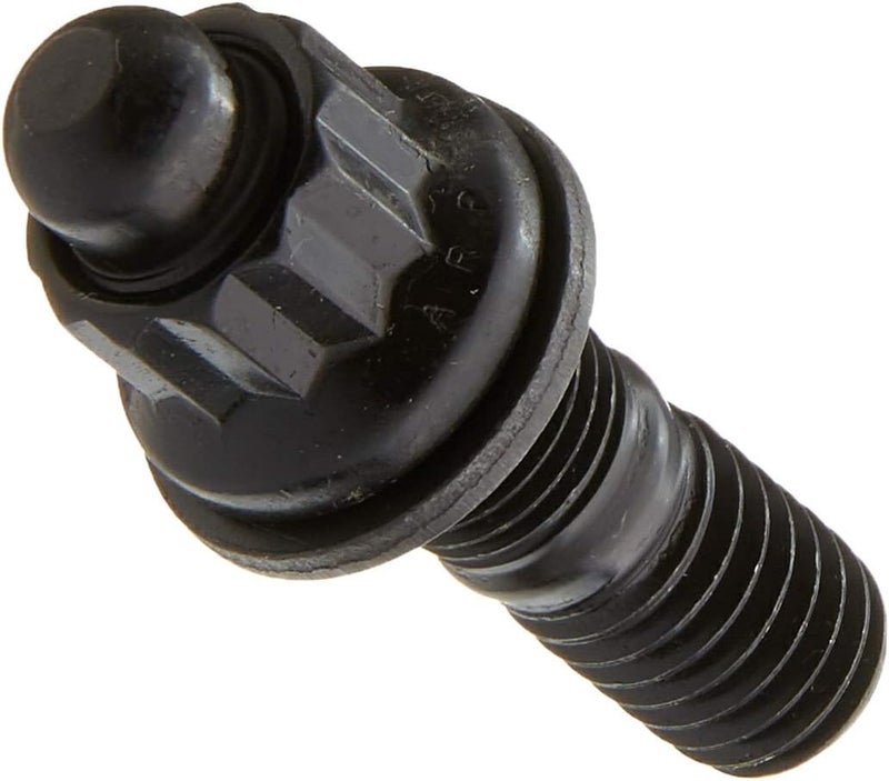 1001402 Header Studs With 12-Point Nuts, Chrome Moly Steel With Black Oxide Finish, Set Of 12, For Select Chevrolet Small Block Engines