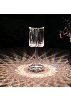 HuHa 16 Colors RGB Crystal Table Lamp,Diamond Lamp Multi-Color Remote Control,Touch Dimmable Table Light,USB Charging Romantic Acrylic LED Night Light Modern Home Decoration  - Image 1