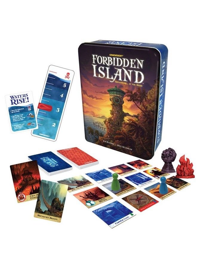Gamewright - Forbidden Island The Cooperative Strategy Survival Island Board Game 2 4 Players - Image 1