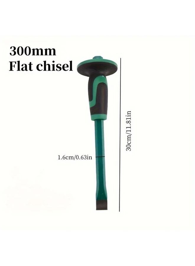 Type 4 Chrome Vanadium Steel Masonry Chisel with Protective Handle Sharp Durable - Image 1