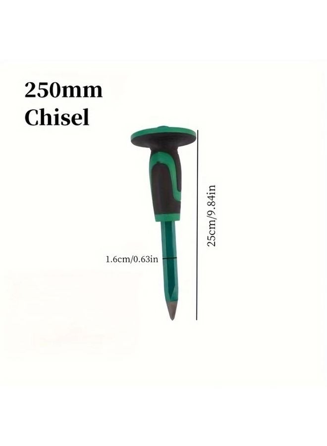 Type 4 Chrome Vanadium Steel Masonry Chisel with Protective Handle Sharp Durable - Image 3